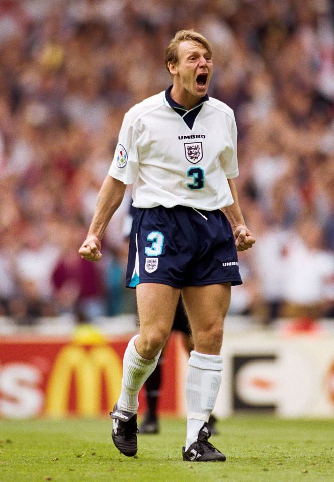 pearce england euro 96 kit